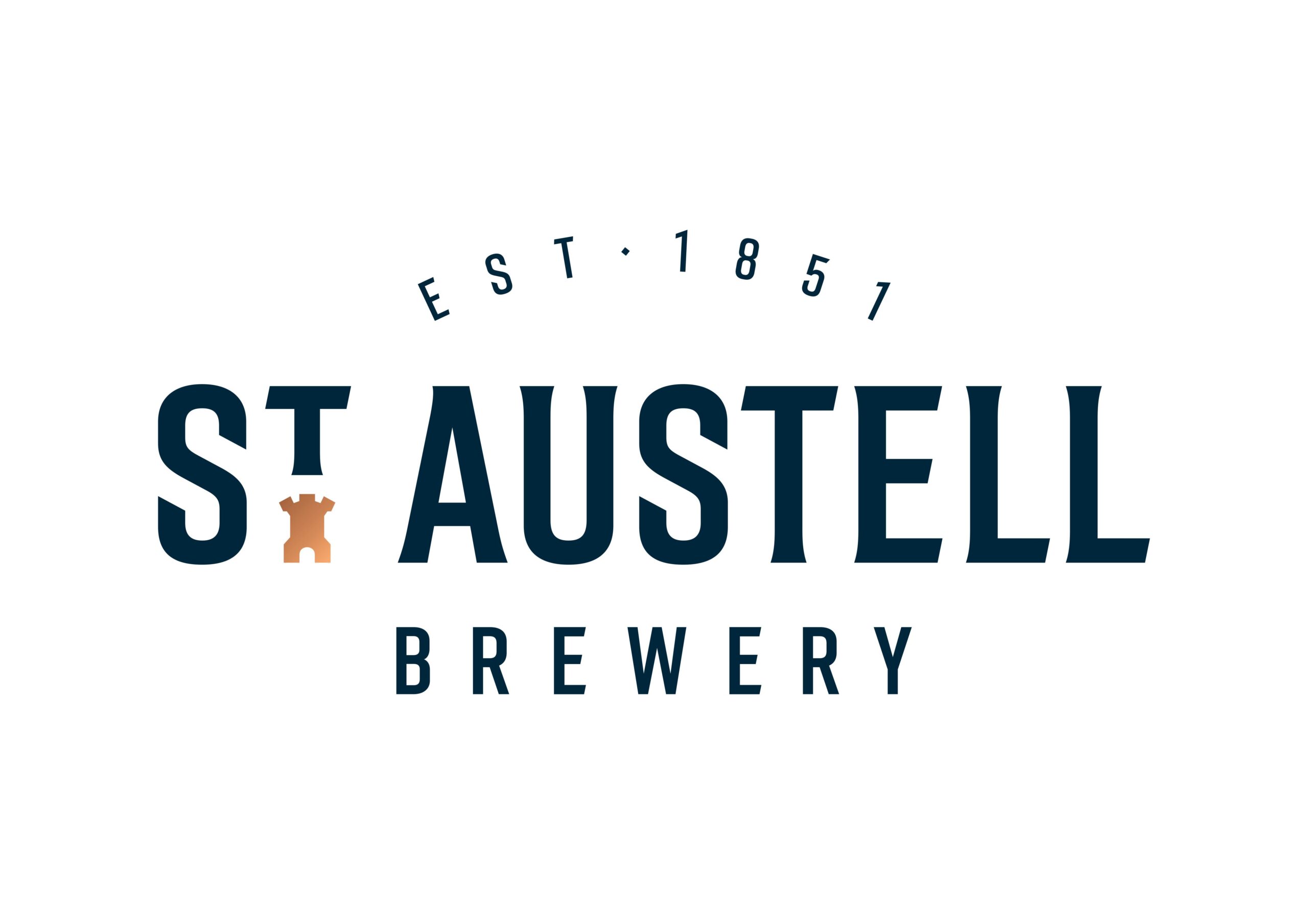 St Austell Brewery - Logo - Blue Copper Gradient